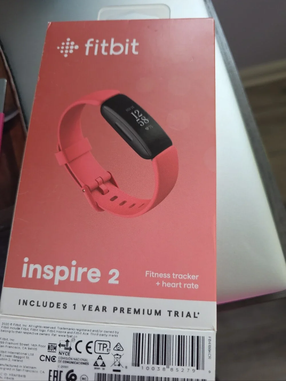 Fitbit Inspire 2 Fitness Tracker + Heart Rate – Desert Rose/Pink